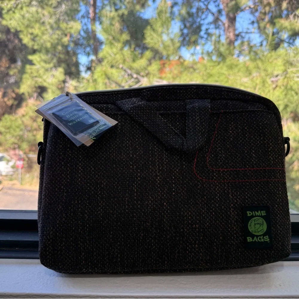 Brown Textured Laptop Briefcase